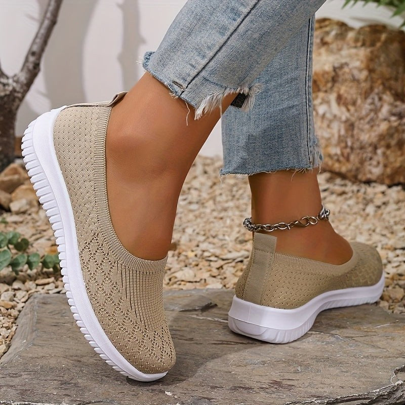 Adeline | Damskie ortopedyczne wsuwane buty sportowe, lekkie buty komfortowe | Erwnn | Szary