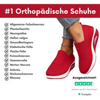 Amelie | Damskie buty wsuwane z amortyzacją, ortopedyczne buty komfortowe | Erwnn | Czarny
