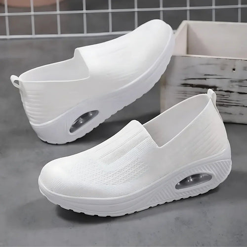 Amelie | Damskie buty wsuwane z amortyzacją, ortopedyczne buty komfortowe | Erwnn | Czarny