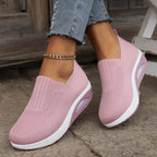 Amelie | Damskie buty wsuwane z amortyzacją, ortopedyczne buty komfortowe | Erwnn | Czarny