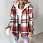 Anais | Damska bluza z kapturem ze ściągaczem, luźna bluza komfortowa | Erwnn | Szary