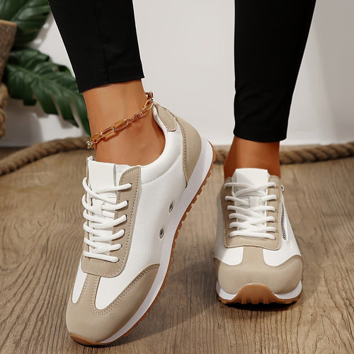 Beatrice | Damskie ortopedyczne buty trekkingowe, wspierające buty wsuwane | Erwnn | Beżowy