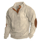 Benedict | Męski gruby sweter z grubego splotu, sweter inspirowany stylem retro | Erwnn | Zielony