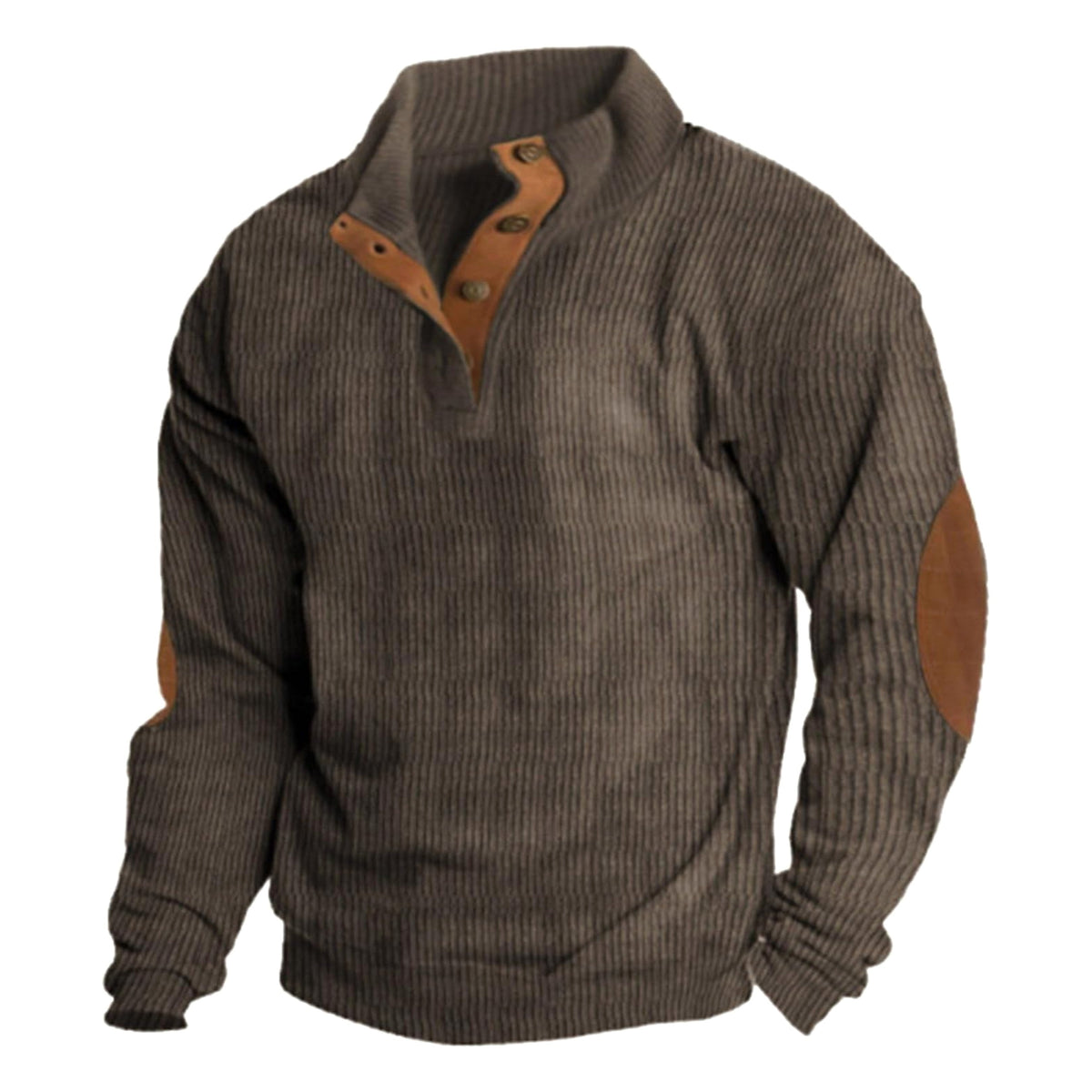 Benedict | Męski gruby sweter z grubego splotu, sweter inspirowany stylem retro | Erwnn | Zielony