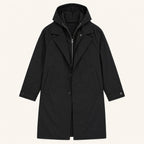 Brody | Męska parka, z kapturem, wodoodporny model | Erwnn | Czarny