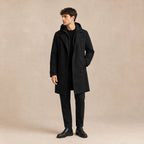 Brody | Męska parka, z kapturem, wodoodporny model | Erwnn | Czarny