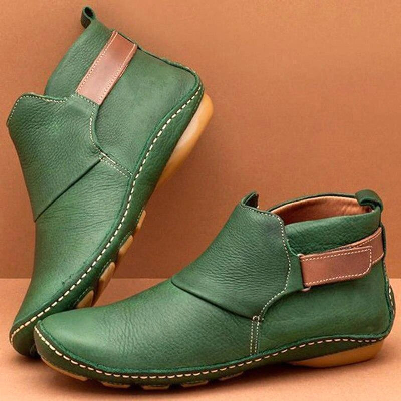 Charlotte | Damskie ortopedyczne botki, wspierające buty jesienne | Erwnn | Brązowy