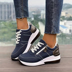 Edith | Damskie ortopedyczne buty sportowe, wygodne buty wsuwane | Erwnn | Niebieski