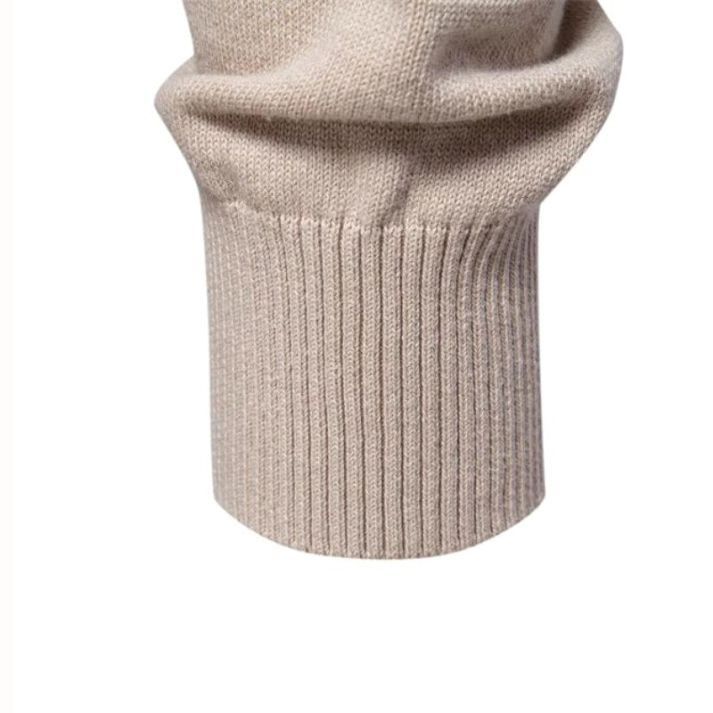 Edmund | Męski sweter w kratkę, klasyczny sweter z dzianiny | Erwnn | Szary