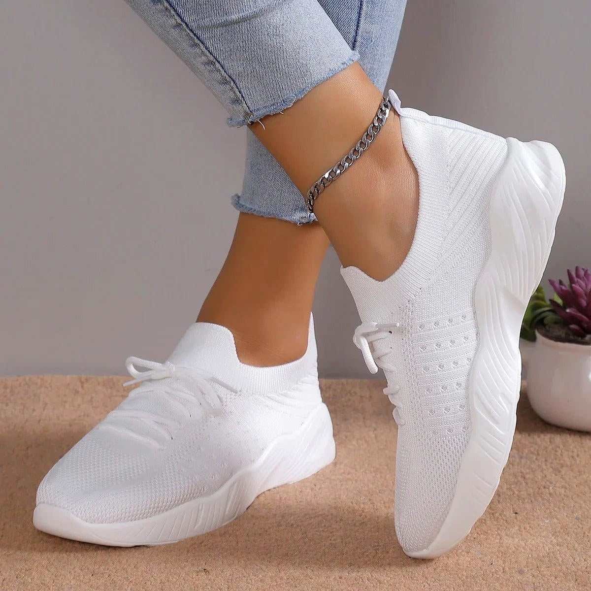 Esme | Damskie ortopedyczne buty wsuwane | Erwnn | Błękitny