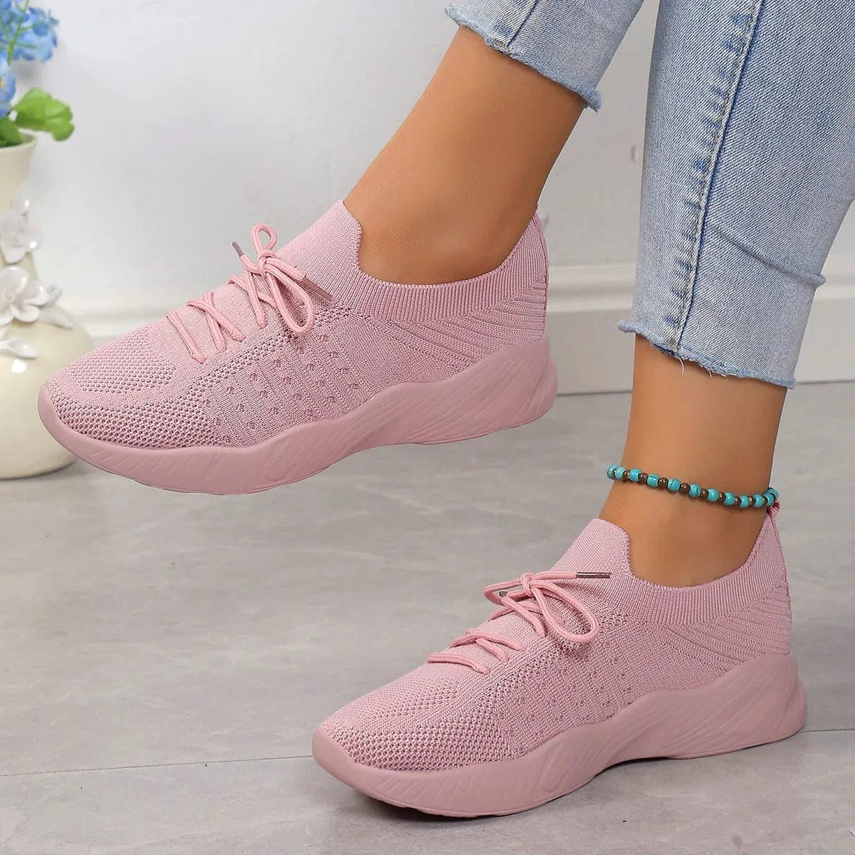 Esme | Damskie ortopedyczne buty wsuwane | Erwnn | Błękitny