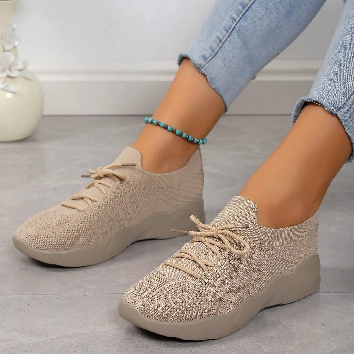 Esme | Damskie ortopedyczne buty wsuwane | Erwnn | Błękitny