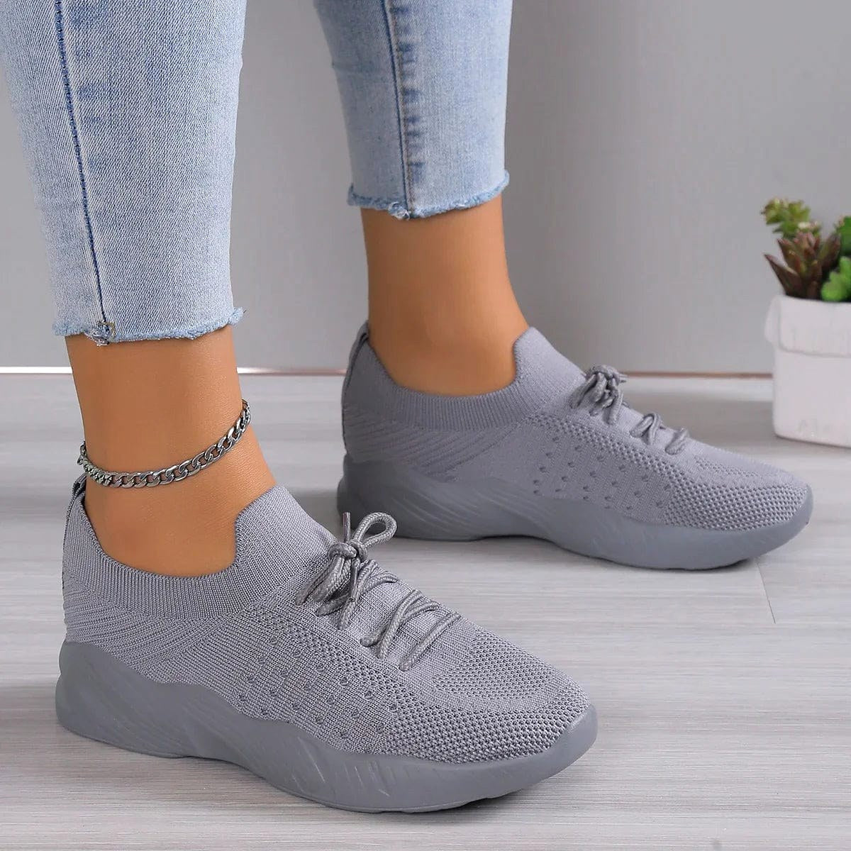 Esme | Damskie ortopedyczne buty wsuwane | Erwnn | Błękitny