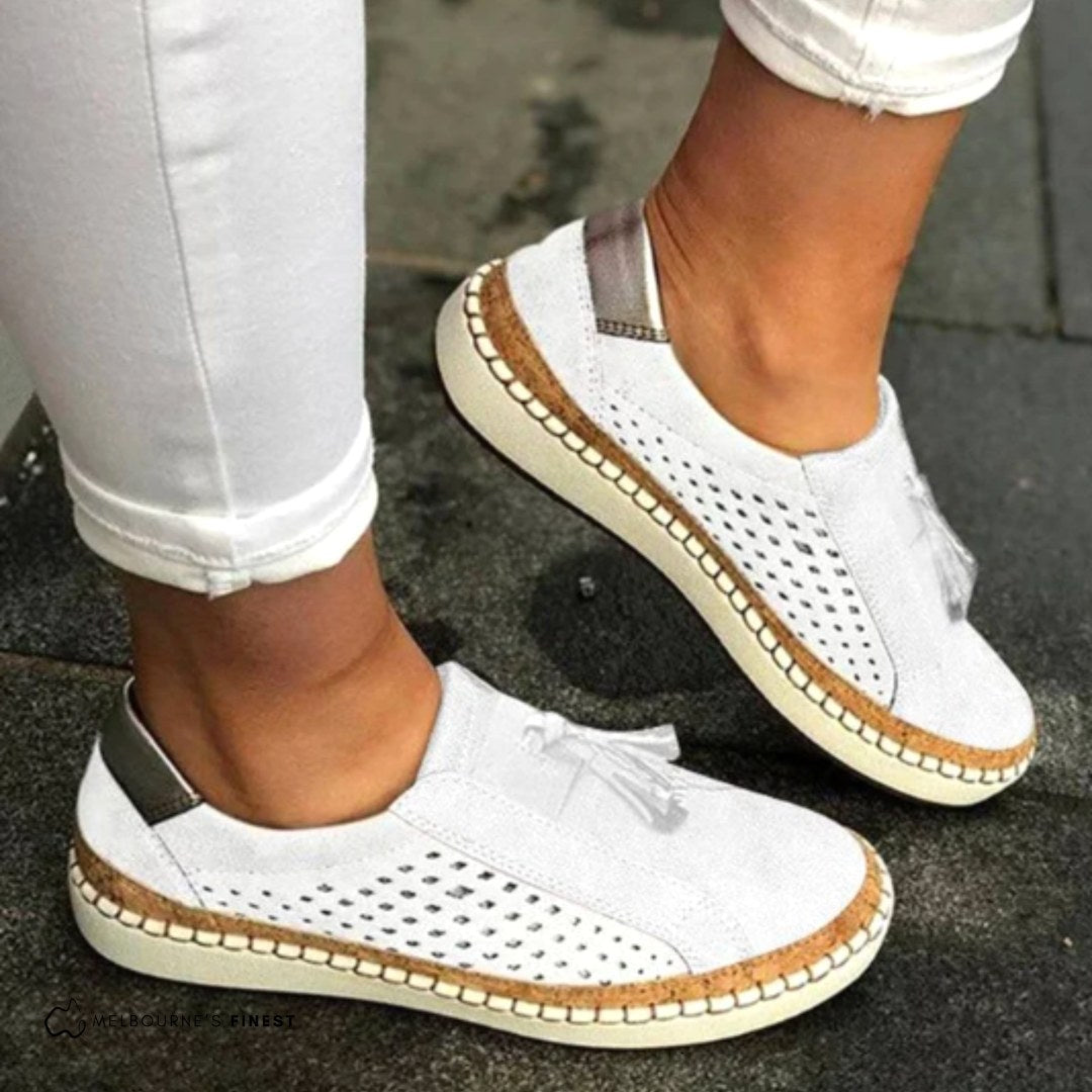 Giselle | Damskie ortopedyczne buty wsuwane, przewiewne buty komfortowe | Erwnn | Zielony