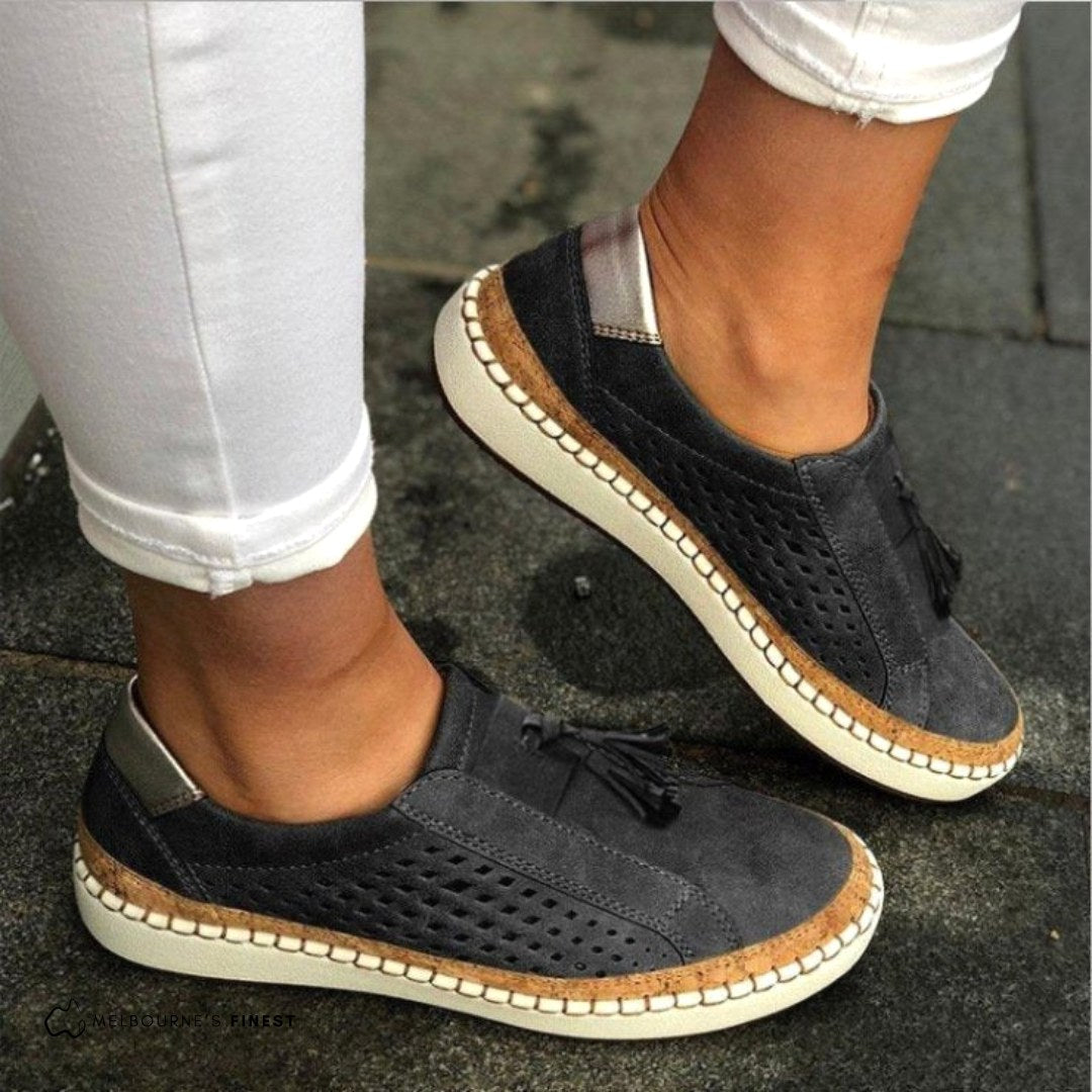 Giselle | Damskie ortopedyczne buty wsuwane, przewiewne buty komfortowe | Erwnn | Zielony