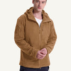 Harrison | Męska kurtka, z kapturem, z polarową podszewką | Erwnn | Khaki