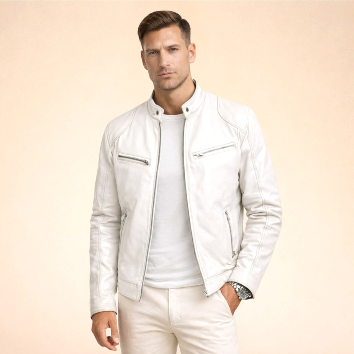 Henrik | Męska kurtka o nowoczesnym designie, elegancka kurtka na każdą okazję | Erwnn | Czarny