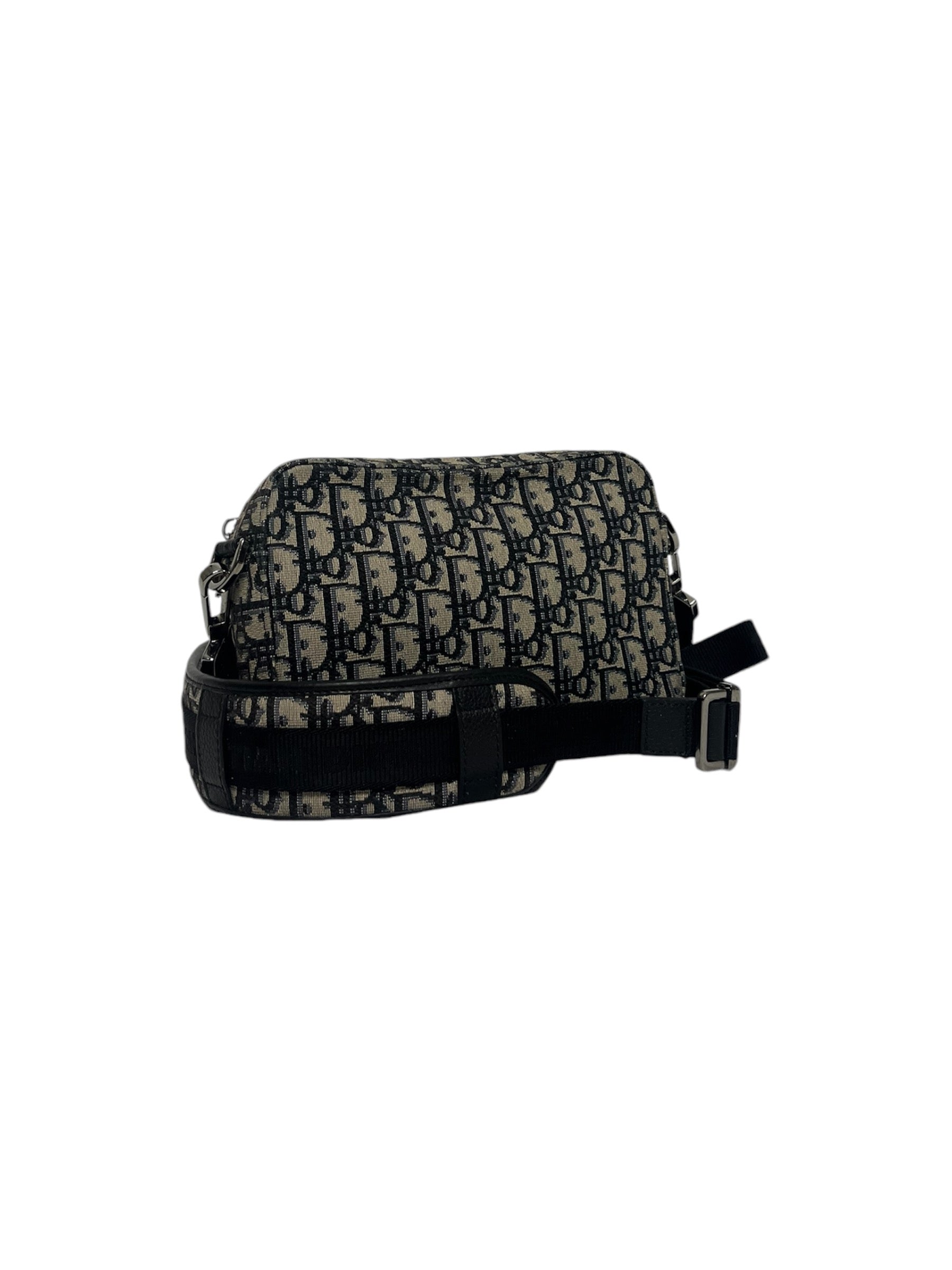 Oblique Jacquard Safari Messenger Bag