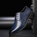 Ludwik | Klasyczne męskie buty skórzane sznurowane, eleganckie oksfordy | Erwnn