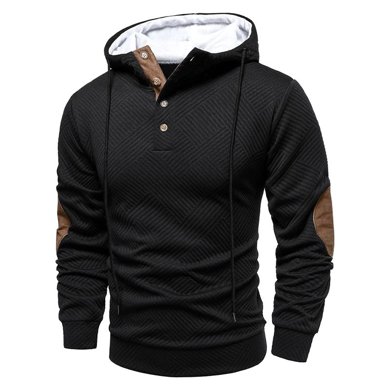 Konrad | Męski sweter o strukturalnym splocie, elegancki sweter męski | Erwnn | Szary