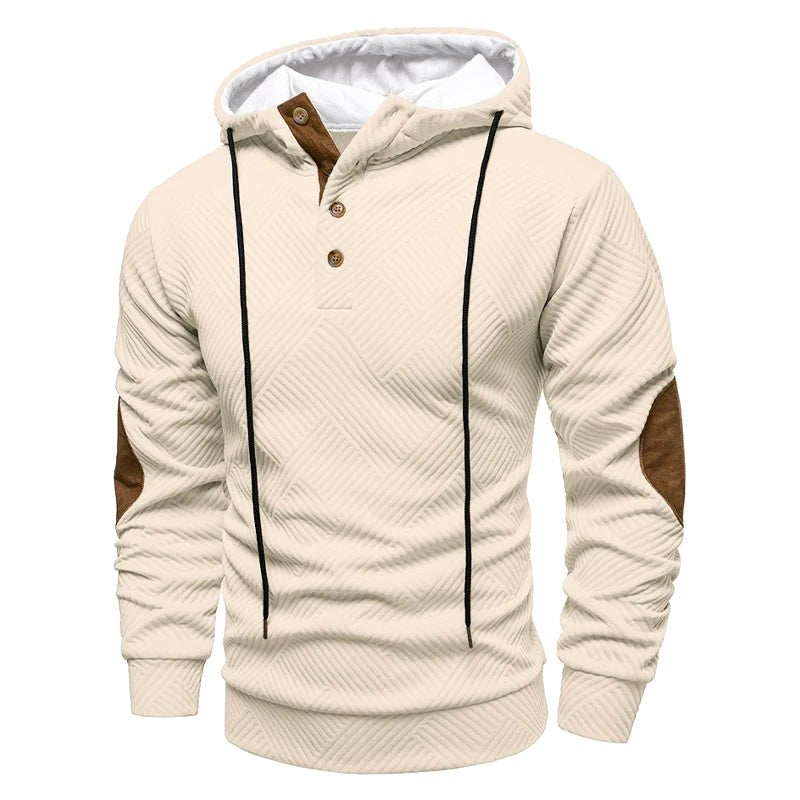 Konrad | Męski sweter o strukturalnym splocie, elegancki sweter męski | Erwnn | Szary