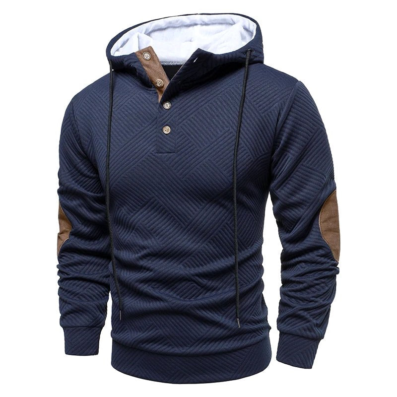 Konrad | Męski sweter o strukturalnym splocie, elegancki sweter męski | Erwnn | Szary