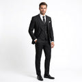 Krzysztof | Trzyczęściowy garnitur męski o dopasowanym kroju, elegancki garnitur biznesowy | Erwnn