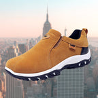 Moritz | Męskie buty wsuwane z amortyzacją, ergonomiczne buty do chodzenia | Erwnn | Brązowy