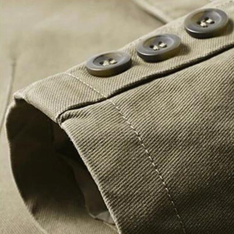Neil | Męski swobodny, lekki blezer, elegancki blezer o dopasowanym kroju | Erwnn | Khaki