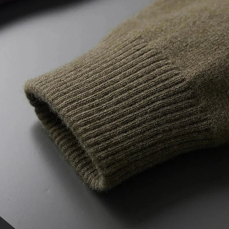 Owen | Męski kardigan, ponadczasowy fason na co dzień | Erwnn | Kamienna biel