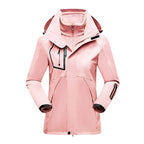 Patricia | Damska wodoodporna kurtka softshell, wiatroszczelny płaszcz sportowy | Erwnn | Czarny