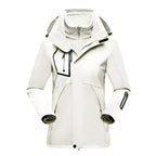 Patricia | Damska wodoodporna kurtka softshell, wiatroszczelny płaszcz sportowy | Erwnn | Czarny