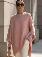 Rosalie | Damski luźny sweter, sweter z miękkim splotem | Erwnn | Czarny