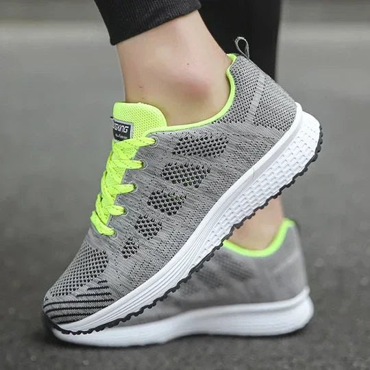 Rose | Damskie ortopedyczne buty sportowe ze wspierającą podeszwą, wygodne buty sportowe trekkingowe | Erwnn | Biały