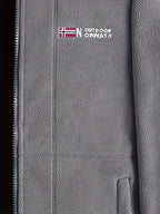 Rudolf | Męska bluza polarowa z kołnierzem, bluza polarowa outdoorowa | Erwnn | Khaki