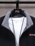 Rudolf | Męska bluza polarowa z kołnierzem, bluza polarowa outdoorowa | Erwnn | Szary