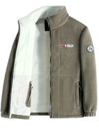 Rudolf | Męska bluza polarowa z kołnierzem, bluza polarowa outdoorowa | Erwnn | Ciemny niebieski