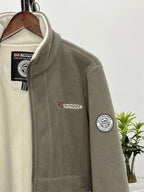 Rudolf | Męska bluza polarowa z kołnierzem, bluza polarowa outdoorowa | Erwnn | Czerwony