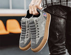 Kornel | Męskie buty sportowe sznurowane z pikowaną cholewką i masywną podeszwą | Erwnn