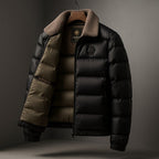 Ryan | Damski płaszcz, pikowane wykończenie, na sezon przejściowy | Erwnn | Czarny