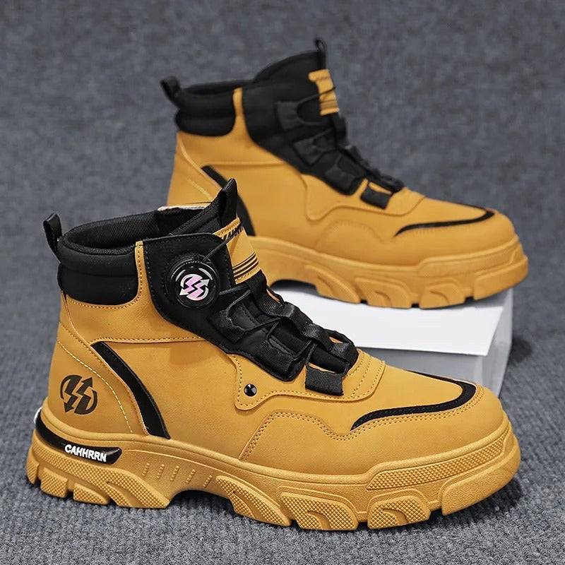 Thomas | Męskie buty robocze z systemem Dial-Lock, wytrzymałe buty ochronne | Erwnn | Żółty