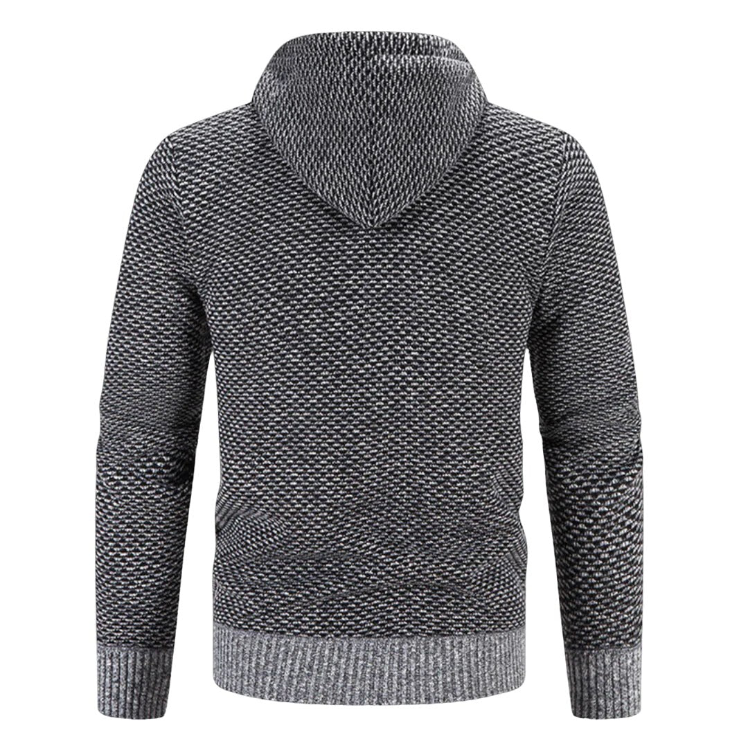 Viktor | Męska bluza premium z kapturem, elegancka bluza z kapturem | Erwnn | Brązowy