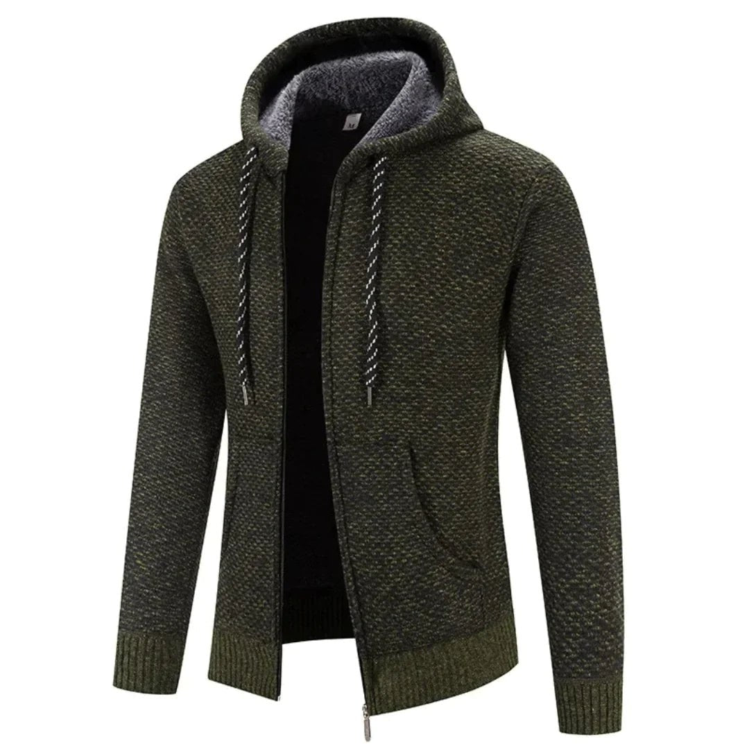 Viktor | Męska bluza premium z kapturem, elegancka bluza z kapturem | Erwnn | Brązowy